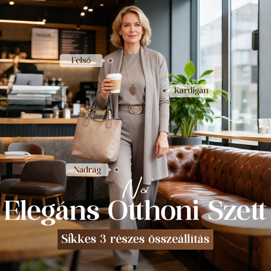 👚Elegáns és stílusos háromrészes szett👖Hosszú kardigán szett, háromrészes
