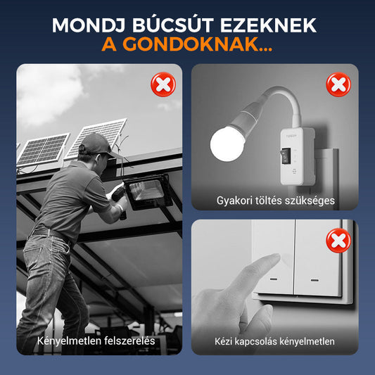 💡 Kültéri napelemes klipszes lámpa mozgásérzékelővel 🔥Vásároljon 2 kap 1 ingyenes