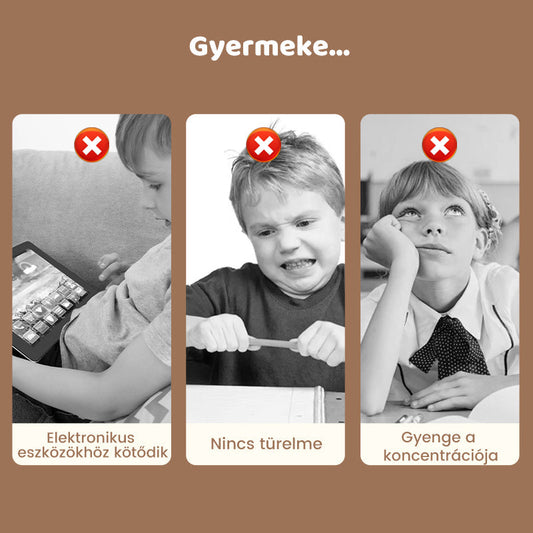 🧠Oktatási fém játék — kilenc összekapcsolt gyűrű👧👦