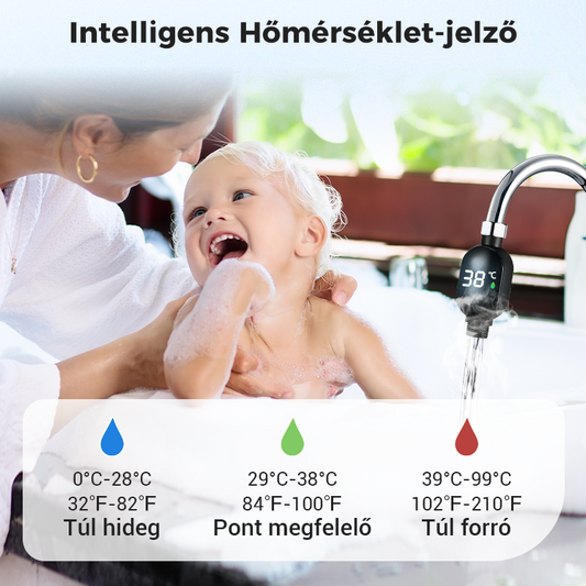 💧 Zuhanyhőmérő 🌡️ Nincs több találgatás – azonnali hőmérséklet! 🚿💕