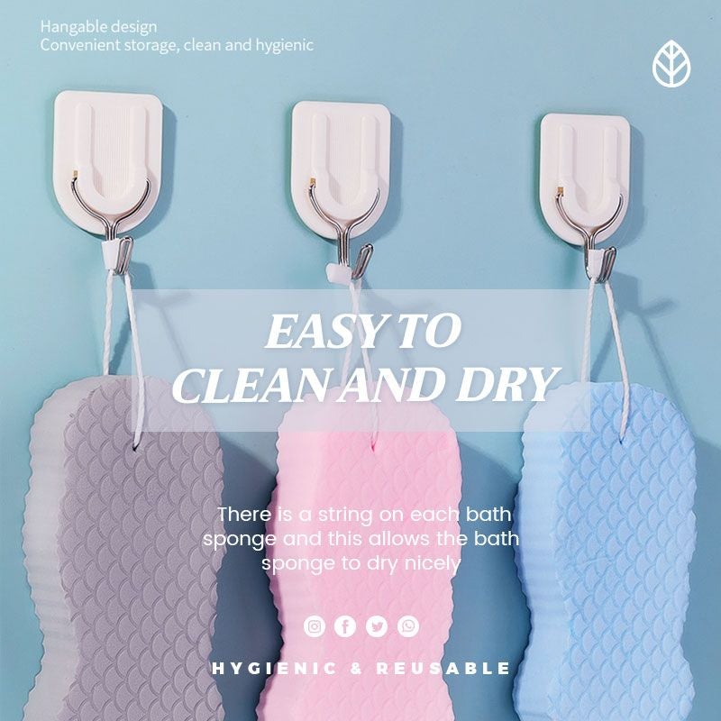 Szuper puha hámlasztó fürdőszivacs(Vásároljon 1et és kapjon 1et ingyen)