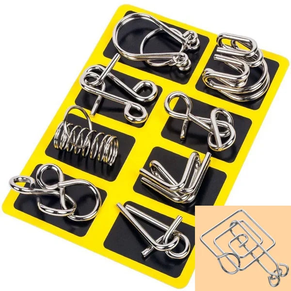 đ§ OktatĂĄsi fĂ©m jĂĄtĂ©k â kilenc összekapcsolt gyƱrƱđ§đŠ