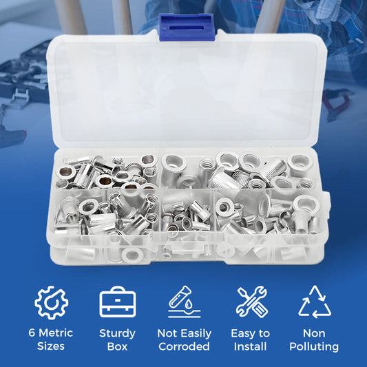 🔧🔧Menetes betétes szegecsanyák készlet