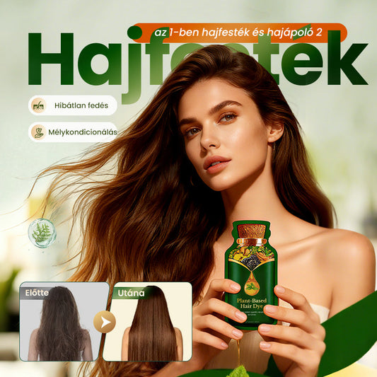 🎁Utolsó 50 szett elérhető📿Ingyenes rózsa nyaklánc Kíméletes, növényi alapú hajfesték – gyors hatású