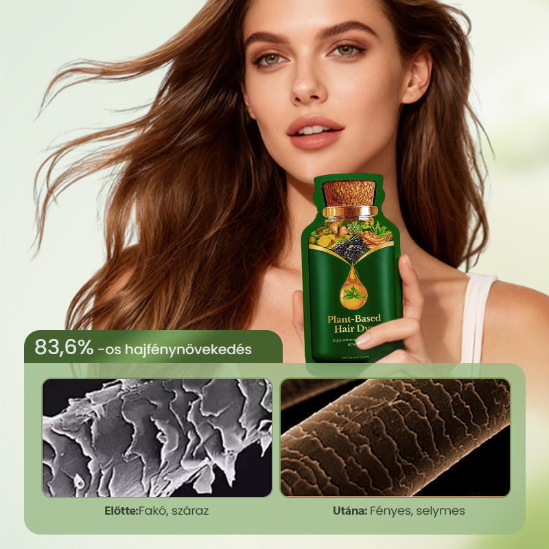 🎁Utolsó 50 szett elérhető📿Ingyenes rózsa nyaklánc Kíméletes, növényi alapú hajfesték – gyors hatású