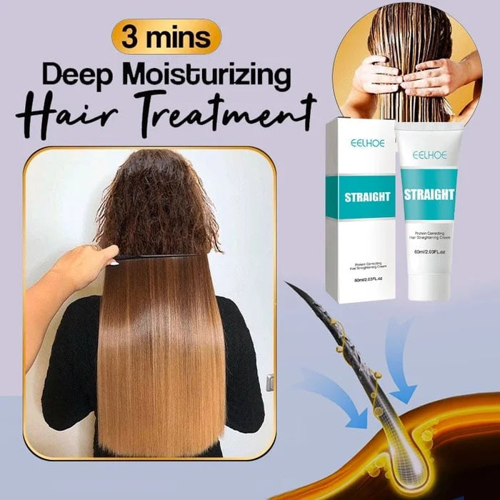 ✨Vásárlás 1 kap 1 ingyen✨Selyem és keratin kezelő hajkiegyenesítő krém