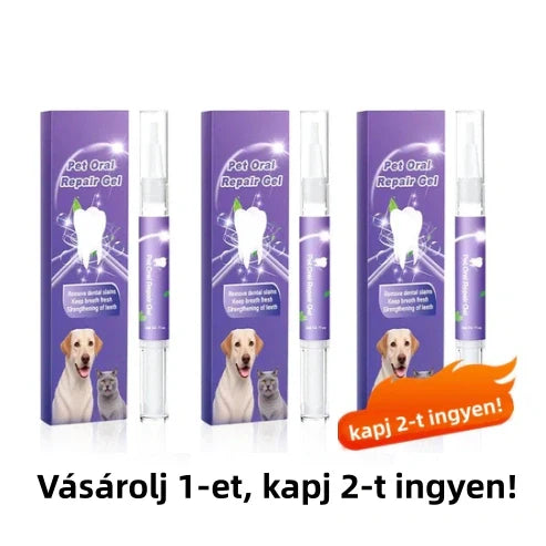 🐱🐕Állati szájápoló fogkrém (fogkefével) - Gyorsan eltávolítja a fogkövet