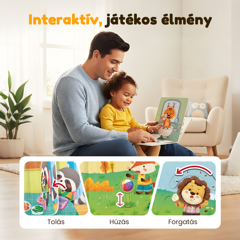 📚🧠 10 db-os interaktív kisgyermekeknek szóló tanulási könyvkészlet 👶💕