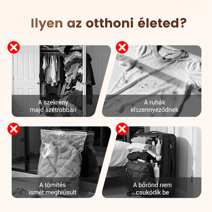 💪🌬️ Utazási vákuumtároló zsákok és hordozható szivattyú készlet 👕✨