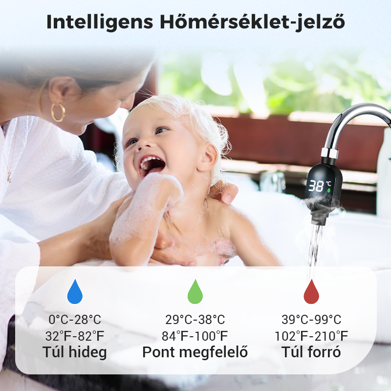 💧 Zuhanyhőmérő 🌡️ Nincs több találgatás – azonnali hőmérséklet! 🚿💕