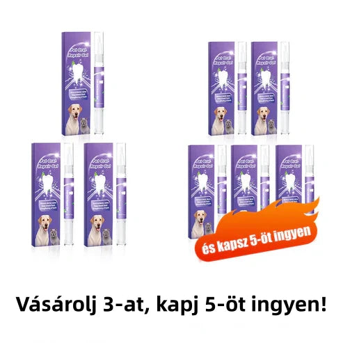 🐱🐕Állati szájápoló fogkrém (fogkefével) - Gyorsan eltávolítja a fogkövet