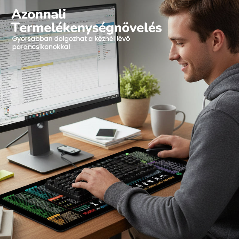 🔥 Csúszásmentes egérpad billentyűparancsokkal 🧠💻