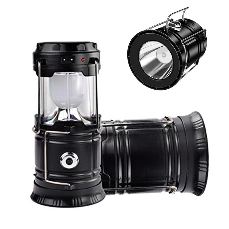 ⛺️Vízálló Kempinglámpa | Naperőműves, Összecsukható, Utazásbarát Töltéssel