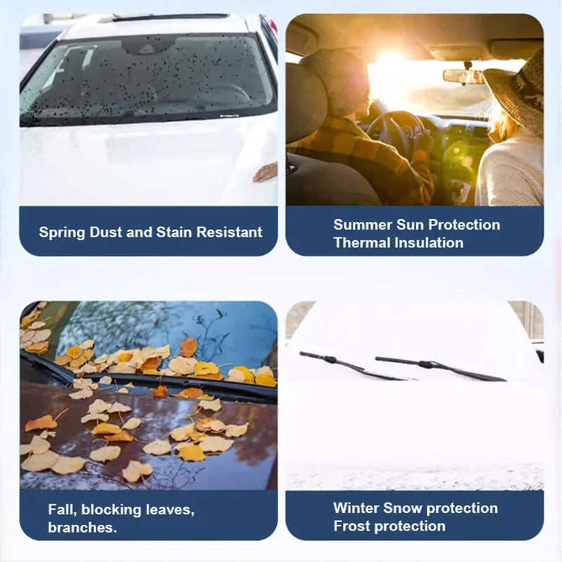 ⏰Autó szélvédőfedél tapadókorongokkal🚗🪟