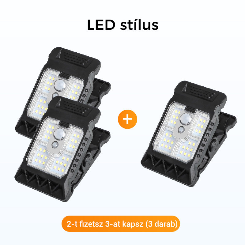 💡 Kültéri napelemes klipszes lámpa mozgásérzékelővel 🔥Vásároljon 2 kap 1 ingyenes