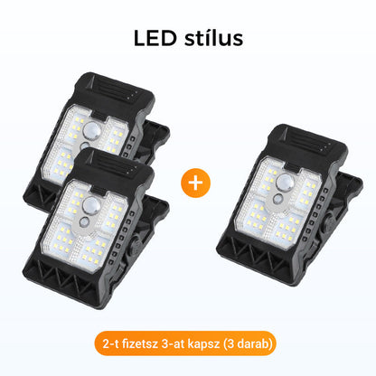 💡 Kültéri napelemes klipszes lámpa mozgásérzékelővel 🔥Vásároljon 2 kap 1 ingyenes