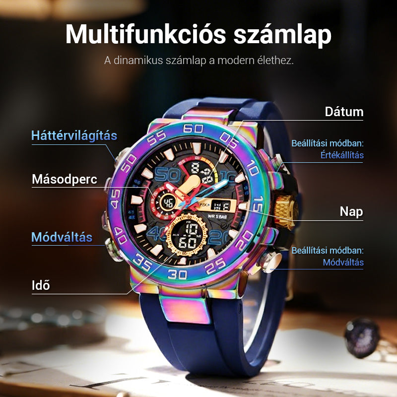 ⌚Vízálló, multifunkcionális LED digitális óra