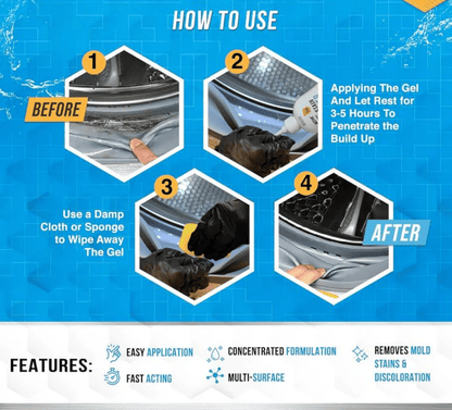 🔥💥 Penészgomba eltávolító gél —— 🎁Ingyenes ecset mellékelve