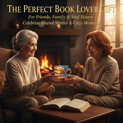 Kézműves könyvköteg ólomüveg bögre