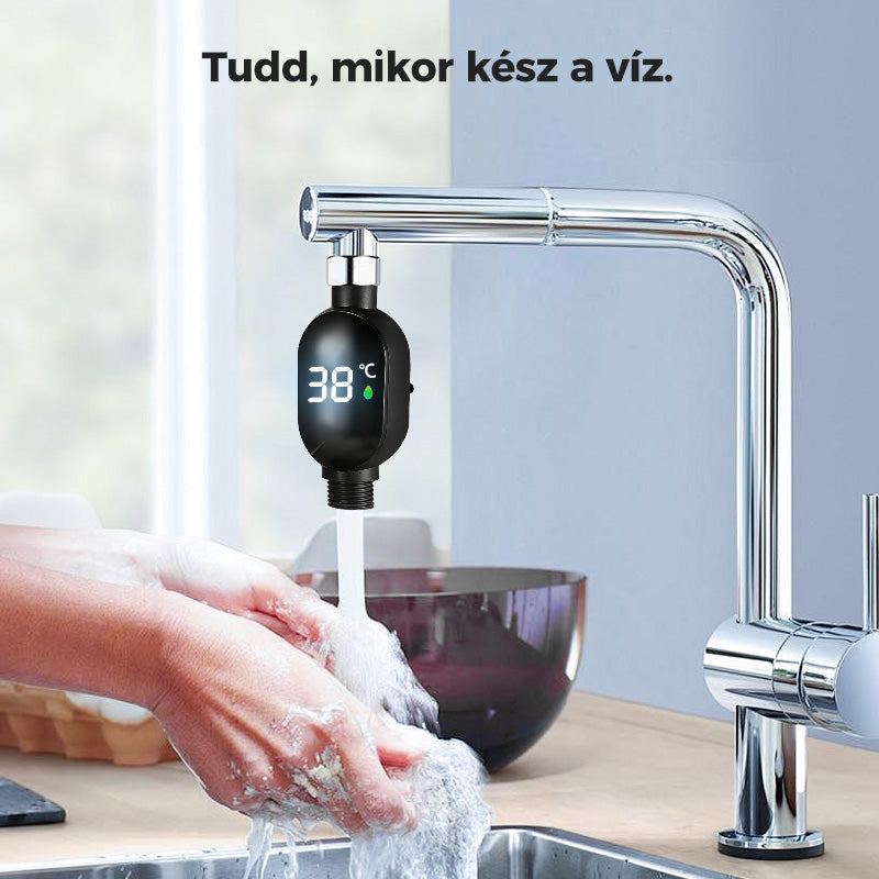 💧 Zuhanyhőmérő 🌡️ Nincs több találgatás – azonnali hőmérséklet! 🚿💕