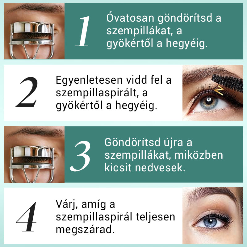 Hosszabbító és göndörítő szempillaspirál