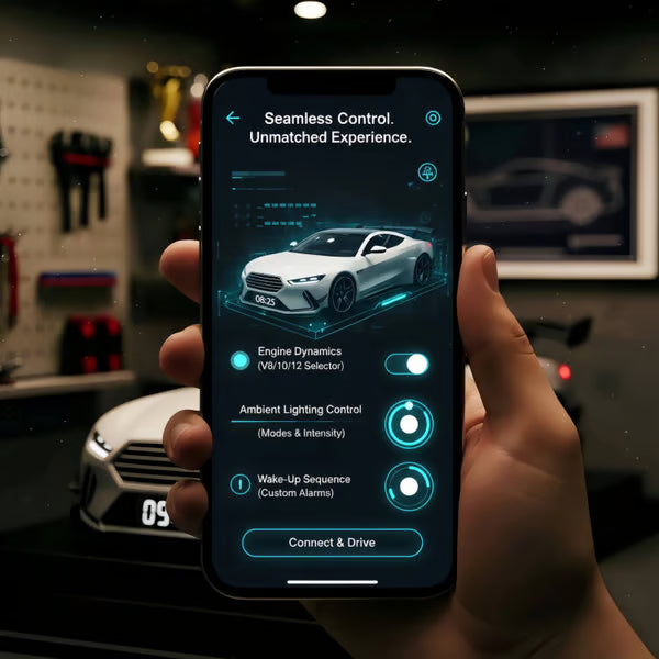 📢📢60% KEDVEZMÉNY !!🎅【🎁A legjobb karácsonyi ajándék🎁】🎄Hiperautós ébresztőóra –🏎️Valósághű GTR motor és fényeffektek