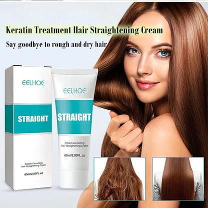 ✨Vásárlás 1 kap 1 ingyen✨Selyem és keratin kezelő hajkiegyenesítő krém
