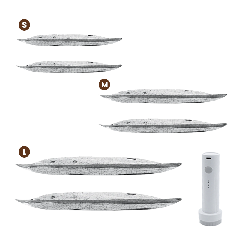 💪🌬️ Utazási vákuumtároló zsákok és hordozható szivattyú készlet 👕✨