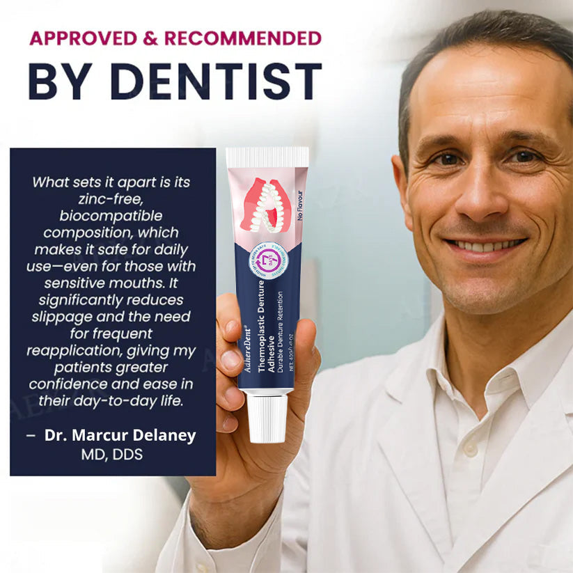 AdhereDent® termoplasztikus fogsorragasztó ⏳ Tartós fogsorrögzítés