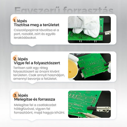 Kiváló minőségű forrasztópaszta - segíti a forrasztást