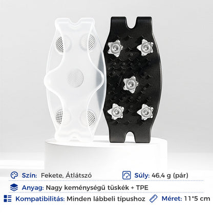 ❄️ Univerzális 5-Fogú Jégkapaszkodók Cipők és Csizmák Számára 👢🧊