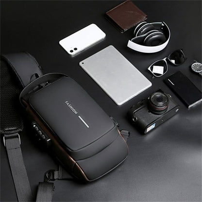 USB töltéssel ellátott, tolvajálló válltáska