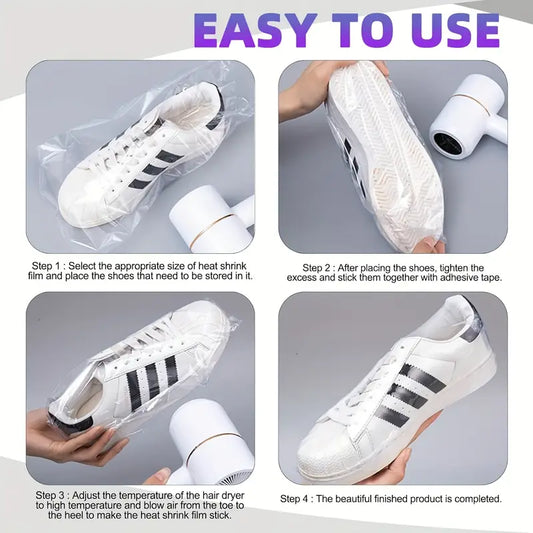 ♻️Környezetbarát, Lebomló Hőzsugorító Fólium (100 db) - Cipőcsomagoláshoz
