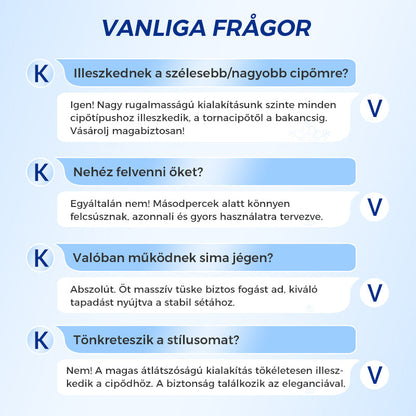 ❄️ Univerzális 5-Fogú Jégkapaszkodók Cipők és Csizmák Számára 👢🧊