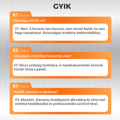 Kiváló minőségű forrasztópaszta - segíti a forrasztást