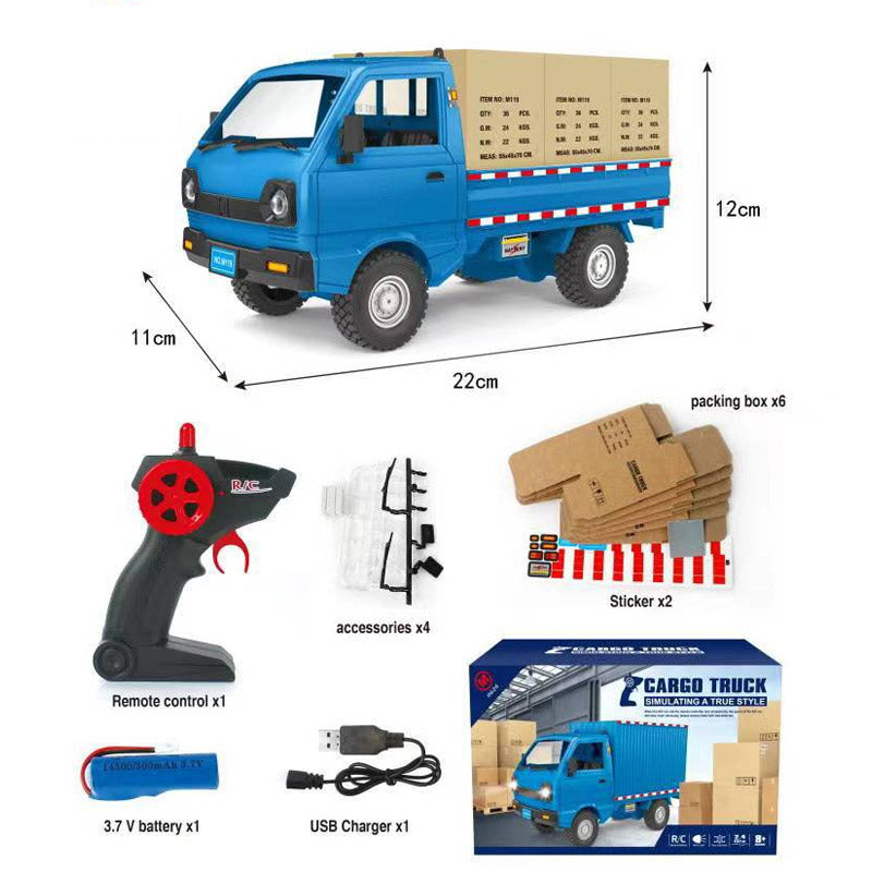 🔥🎁 Távirányítású, újratölthető konténerszállító teherautó játék 🎮🚚