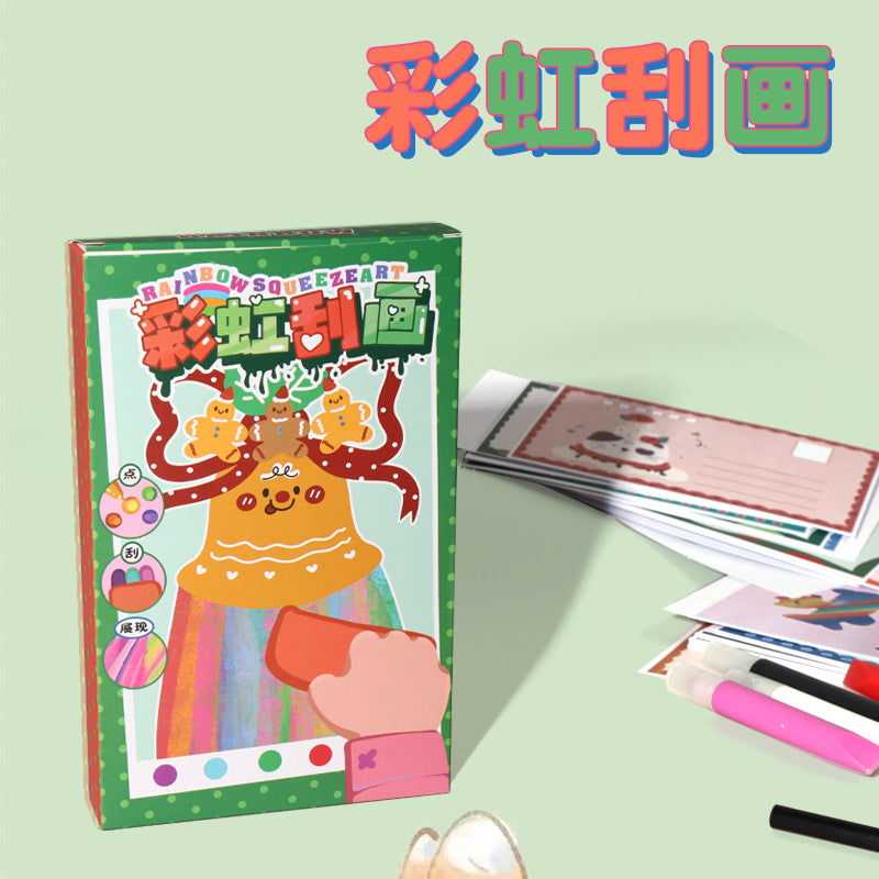 DIY Rainbow Scratch karácsonyi festés - Kreatív ünnepi áldás