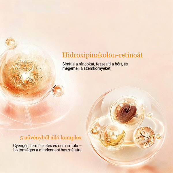 Ránctalanító szemkörnyékápoló szérum – intenzív hidratálás és feszesítés peptidkomplexszel a fiatalos kinézetű bőrért