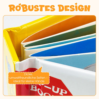 🦖Kids' 3D Pop-Up Animal Book ✨ Lengyel hangoskönyvet tartalmaz