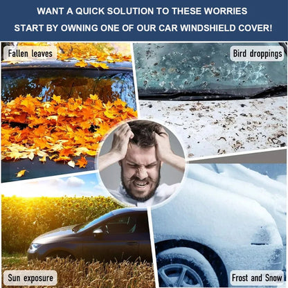 ⏰Autó szélvédőfedél tapadókorongokkal🚗🪟