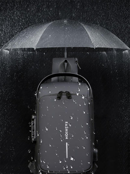 USB töltéssel ellátott, tolvajálló válltáska