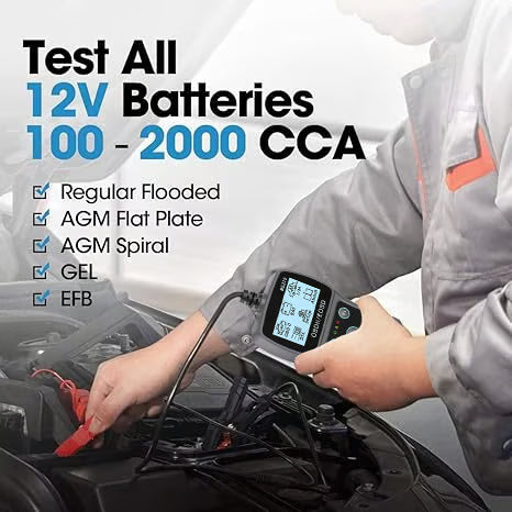 💥BT100 Autóakkumulátor-tesztelő 12 V-os terheléses tesztelő