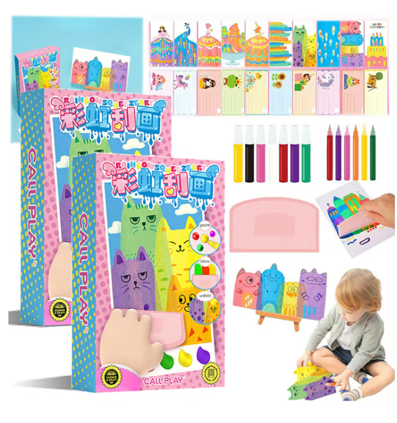 DIY Rainbow Scratch karácsonyi festés - Kreatív ünnepi áldás