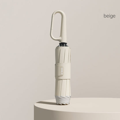 ☂️✨ Fényvisszaverő biztonsági csíkos esernyő! Fordított tágulás és összehúzódás fröccsenő víz nélkül, jó láthatóság homályos környezetben