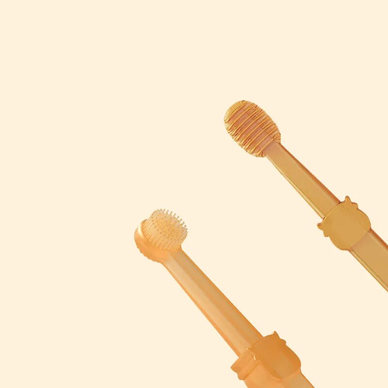 Állati fogkefe nyelvkaparóval - Kutyáknak és macskáknak egyaránt alkalmas