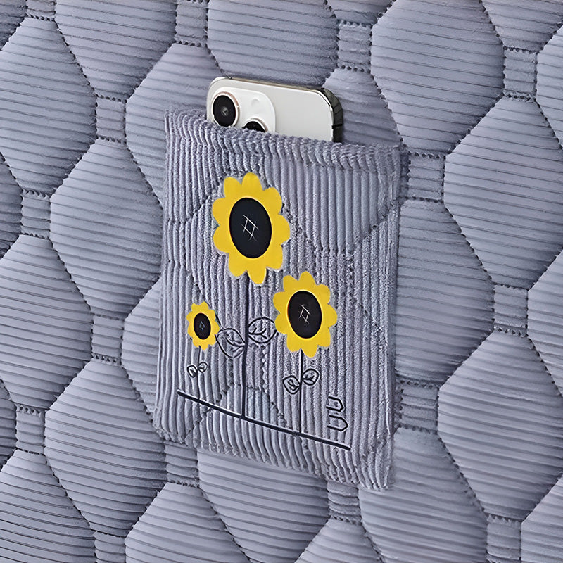 Rugalmas párnázott fejtámla-bútorhuzat