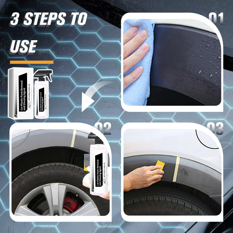 Autó műanyag alkatrészek felújító és fényesítő szer