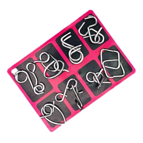 🧠Oktatási fém játék — kilenc összekapcsolt gyűrű👧👦