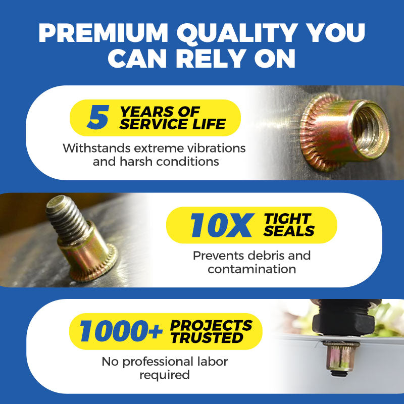 🔧🔧Menetes betétes szegecsanyák készlet