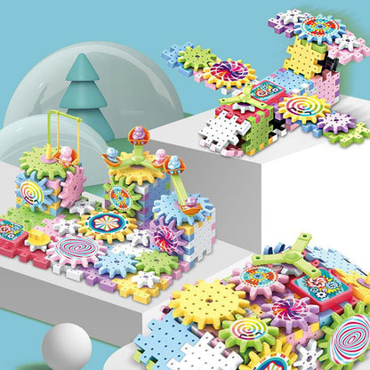 ⚙️Elektromos fogaskerék építőblokk játékok🎁